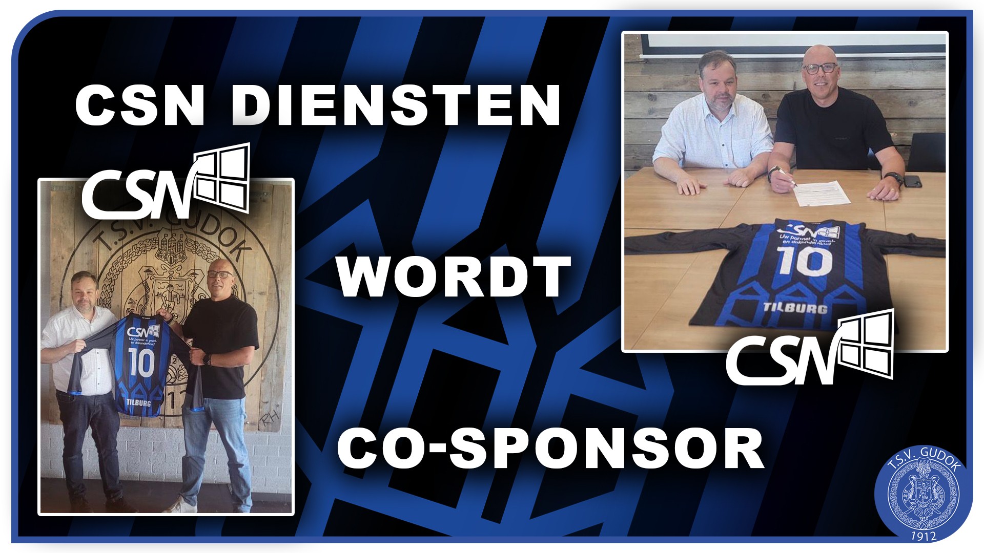 CSN Diensten wordt co-sponsor van T.S.V. Gudok!