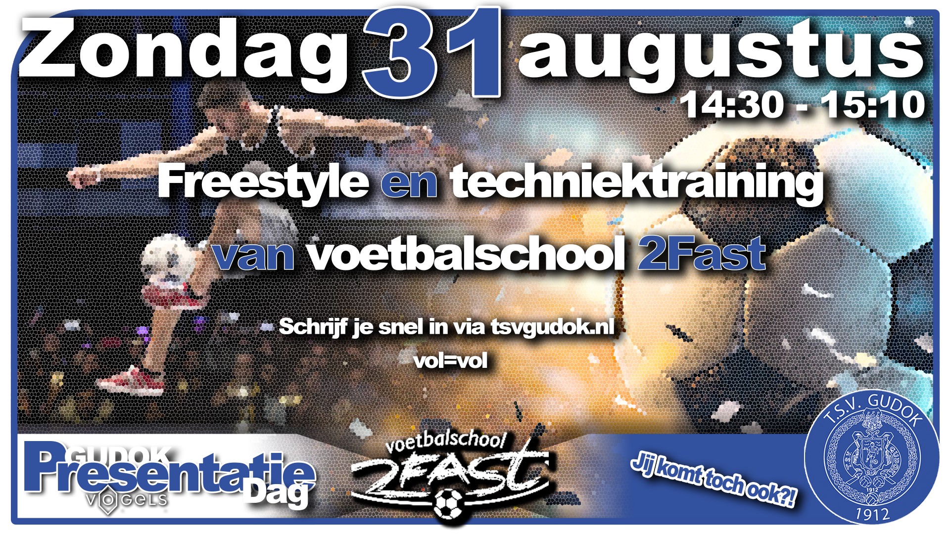 Freestyle en techniektraining van voetbalschool 2Fast