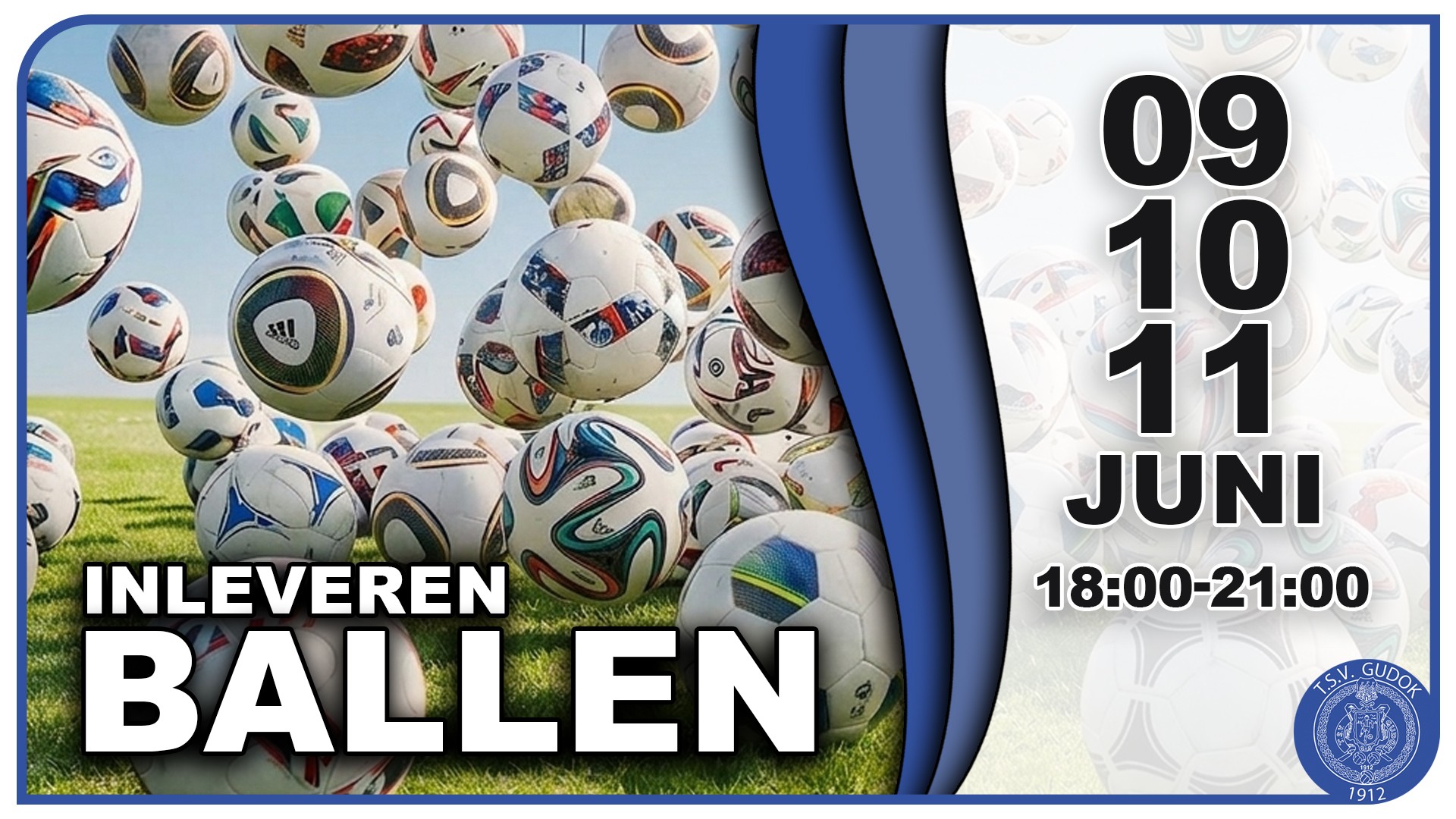 Inleveren ballen TSV Gudok