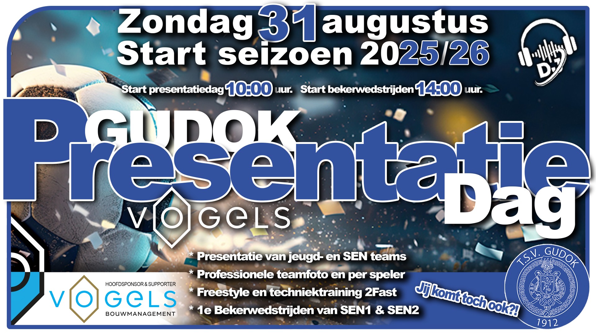 Vogels Presentatie Dag  Start Seizoen 25/26